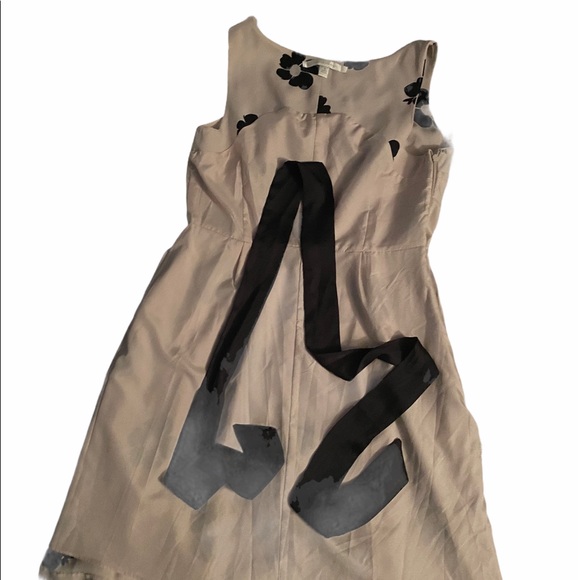 Lauren Conrad Beige Dress with Black Floral Print - Picture 11 of 13